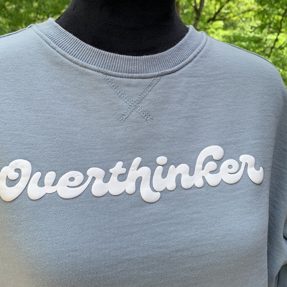 SEE THE WAY I SEE OVERTHINKER SWEATSHIRT Sz L - Picture 2 of 9